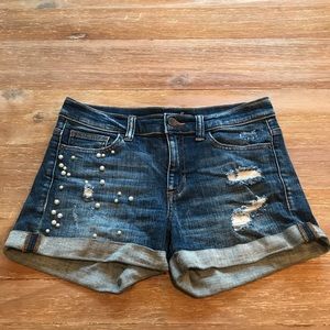 Harper blue jean shorts